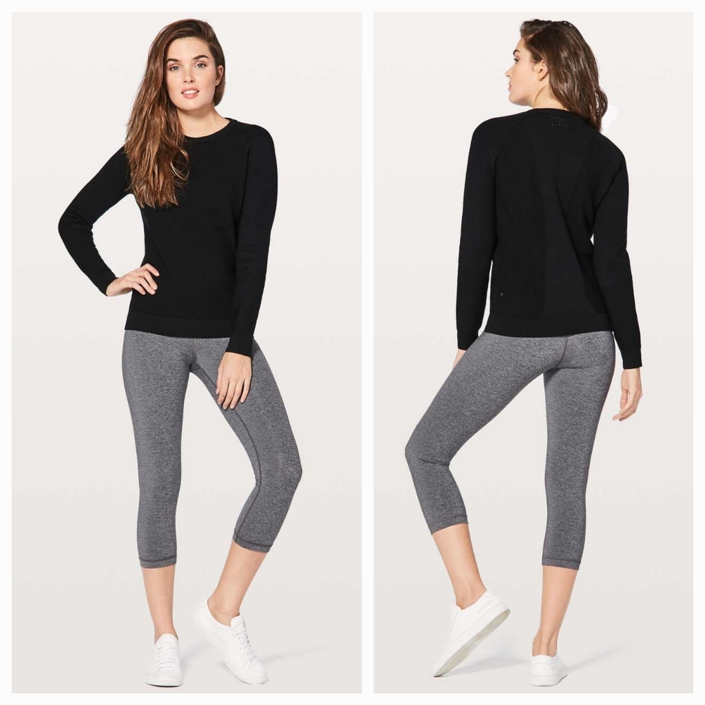 Lululemon Simply Wool Sweater Black Sz6